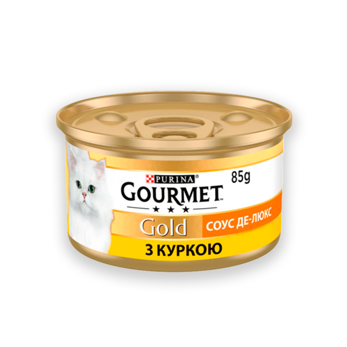 Gourmet Gold шматочки в соусі для котів із куркою, 85 г