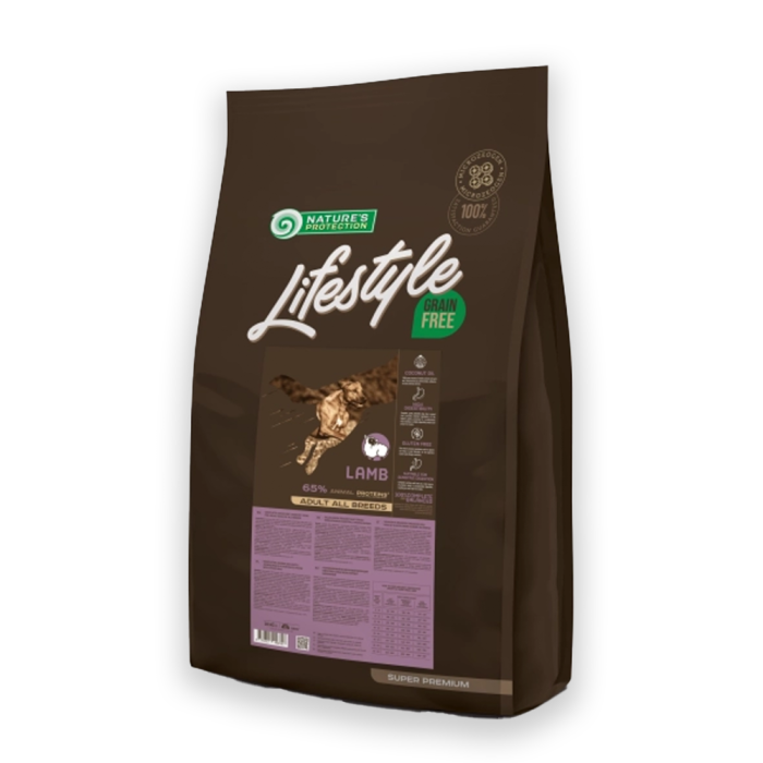 Nature's Protection Lifestyle Grain Free Lamb Adult All Breeds Сухий беззерновий корм для собак усіх порід з ягням, 1.5, 10кг