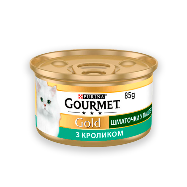 Gourmet Gold шматочки в паштеті для котів із кроликом, 85 г
