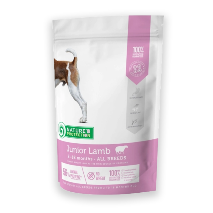 Nature's Protection Junior Lamb All Breeds Сухий корм для цуценят усіх порід з ягням, 0.5, 2, 7.5, 18кг