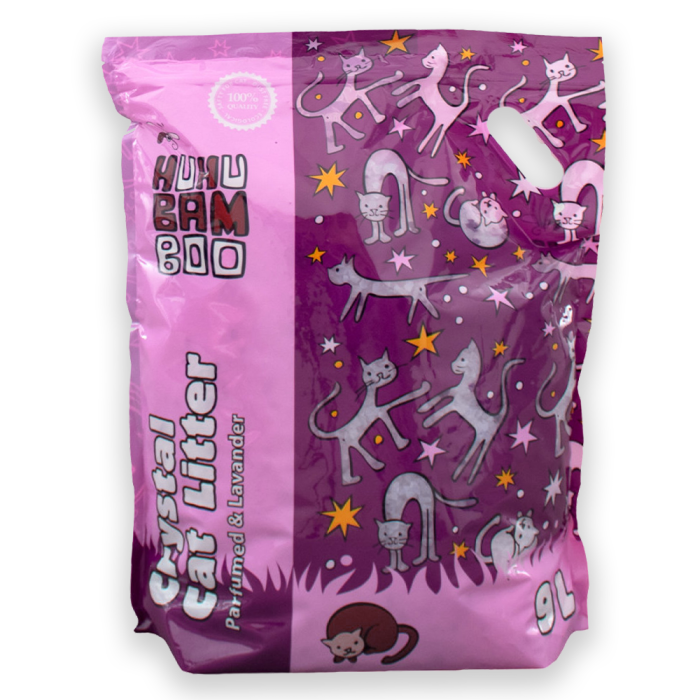 Наповнювач для котячих туалетів SILICA GEL CRYSTAL CAT силікагелевий 9 л з лавандою