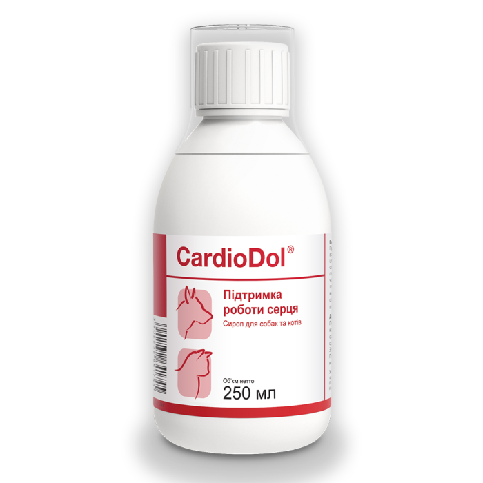 Dolfos CardioDol сироп для підтримки серця собак та котів, 250 мл