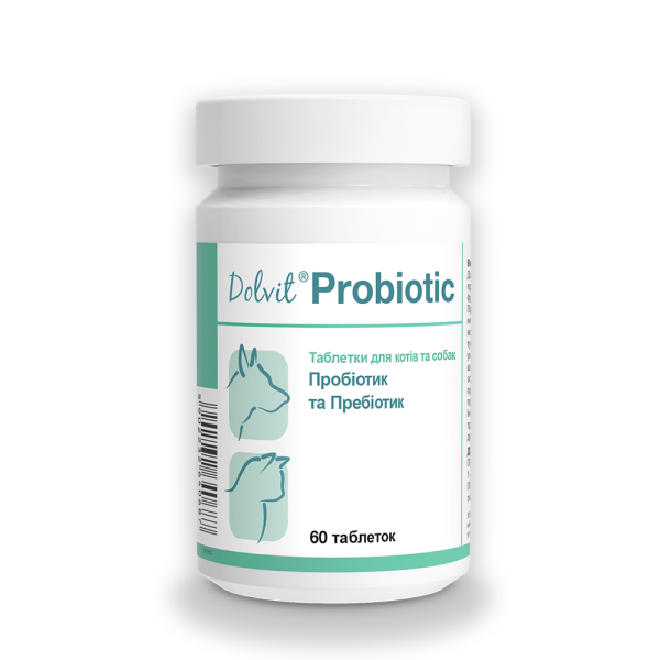 Dolfos Dolvit Probiotic добавка для собак та котів 60 таблеток