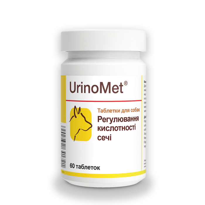 Dolfos UrinoMet таблетки для собак з проблемами сечостатевої системи, 60 таблеток