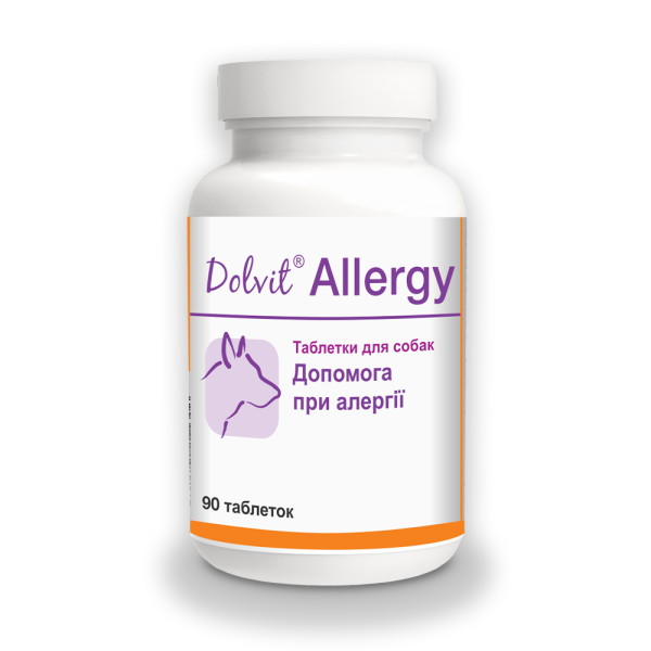 Dolfos Dolvit Allergy при алергії у собак, 90 таблеток