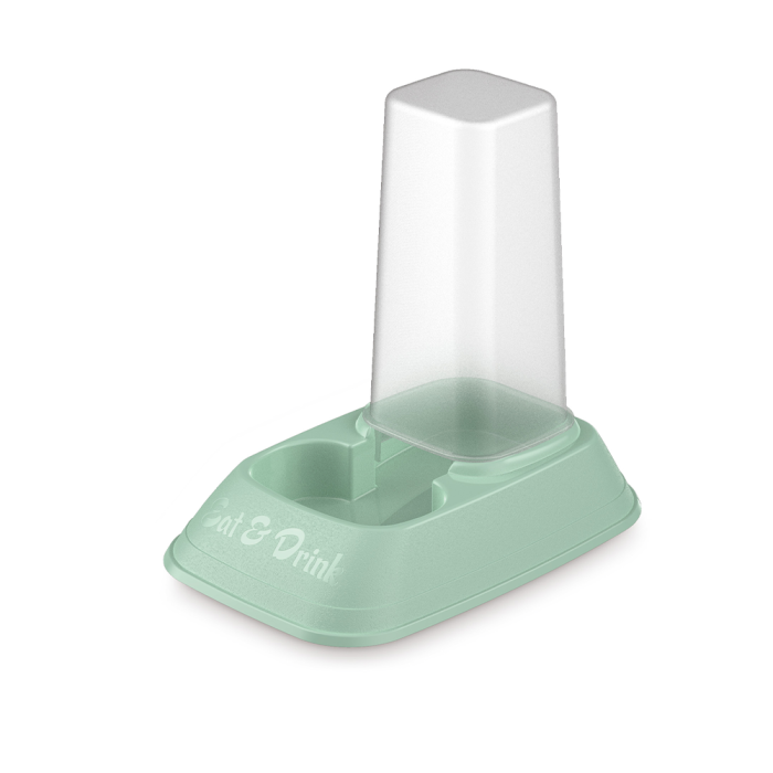 Georplast Eat&Drink миска з дозатором для корму або води, 0,7 л, 20x13,5x19 см