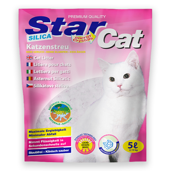 Наповнювач для котячих туалетів SILICA GEL STAR CAT силікагелевий 5 л